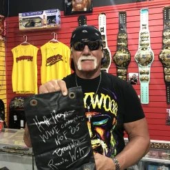 Hogan's Beach Shop Hulk Hogan Signed WWE Turnbuckle