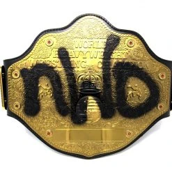 Hogan's Beach Sales 29 Hogan's Beach Shop Hollywood Hogan Signed WCW NWO Championship Title Belt Replica