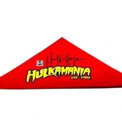 Hogan's Beach Shop Signed Hulkamania Bandana AUTOGRAPHED APPAREL