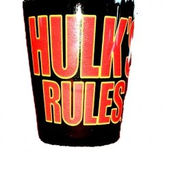 Hulk Hogan's Wrestling Shop Hulk's Rules Shot Glass