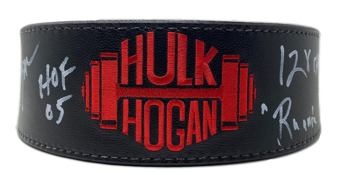 Hogan's Beach Shop Hulk Hogan Dumbell Weightbelt Signed 1 Hogan's Beach Shop Hulk Hogan Dumbell Weightbelt Signed