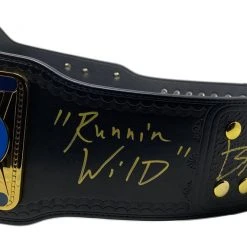 Hogan's Beach Shop AUTOGRAPHED TITLE BELTS WWE Black Intercontinental Championship Replica Title Belt