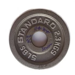 Hogan's Beach Shop Hulk Hogan Signed Personal 5lb Weight Lifting Plate