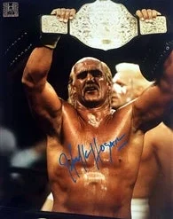 Hogan's Beach Shop Hulk Hogan Signed Heavyweight Championship Poster