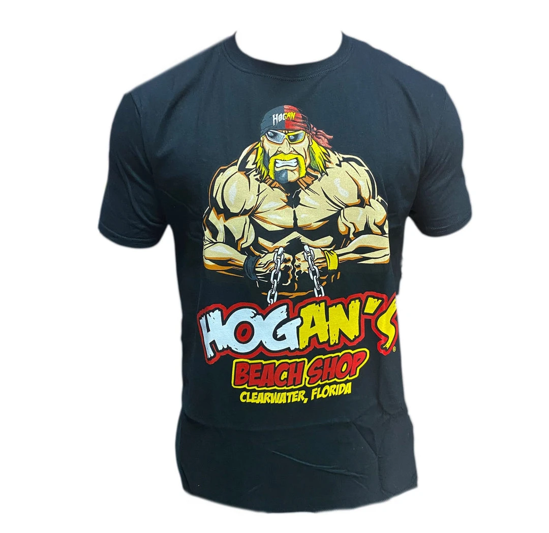 Hogan's Beach Shop CLOTHING Split Hogan Face Black Tee 1 Hogan's Beach Shop CLOTHING Split Hogan Face Black Tee