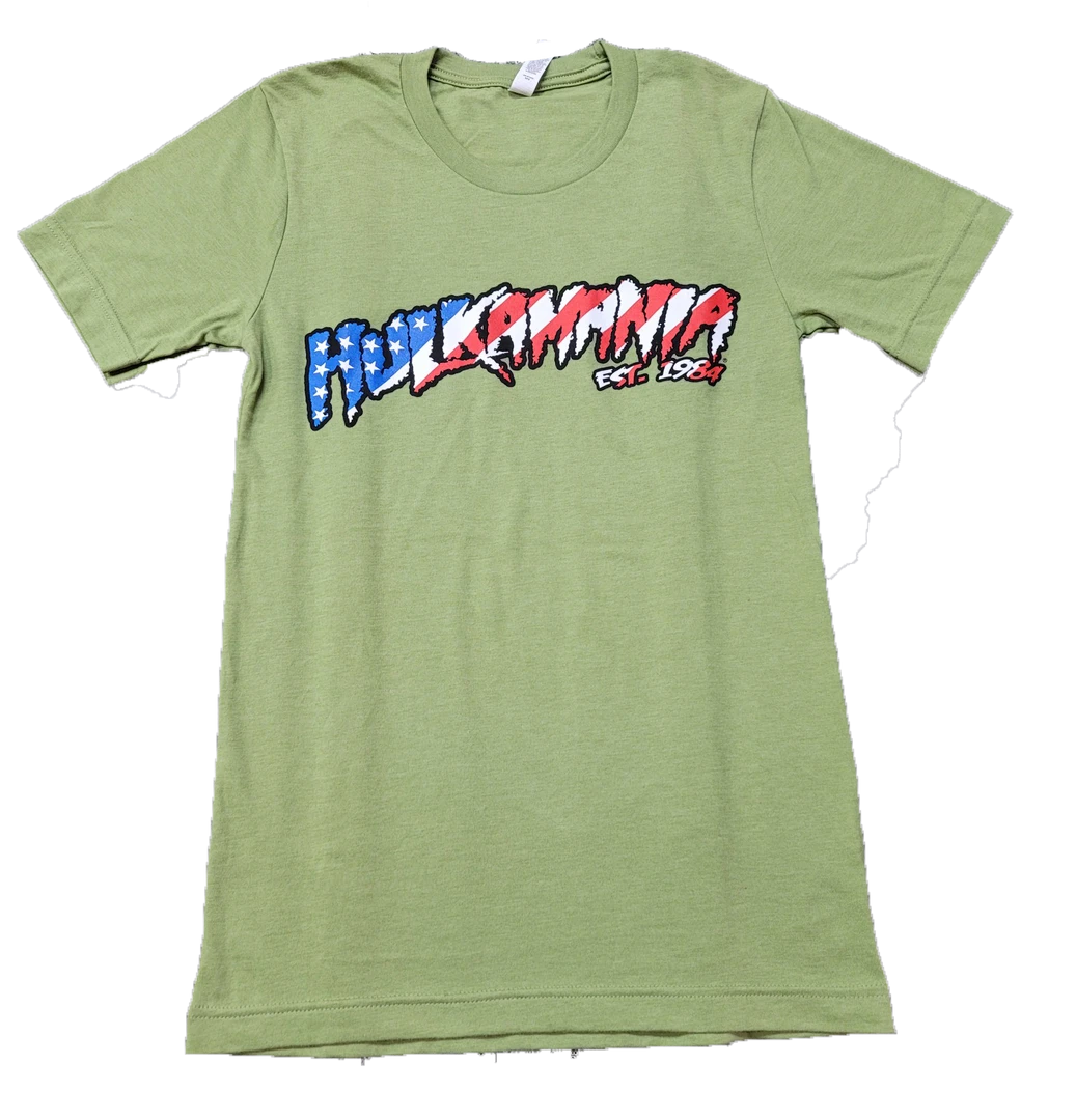 Hogan's Beach Shop CLOTHING Green Flag Hulkamania Tee 1 Hogan's Beach Shop CLOTHING Green Flag Hulkamania Tee