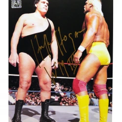 Hogan's Beach Shop Hulk Hogan Signed Hogan Vs Andre Photo