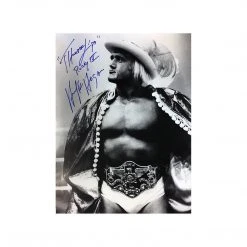 Hogan's Beach Shop Hulk Hogan Signed Thunderlips Black And White Photo AUTOGRAPHED PHOTOS