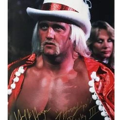Hogan's Beach Shop Hulk Hogan Signed Thunderlips Hat And Cape Poster