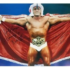 Hogan's Beach Shop AUTOGRAPHED POSTERS Hulk Hogan Signed Thunderlips Cape Poster