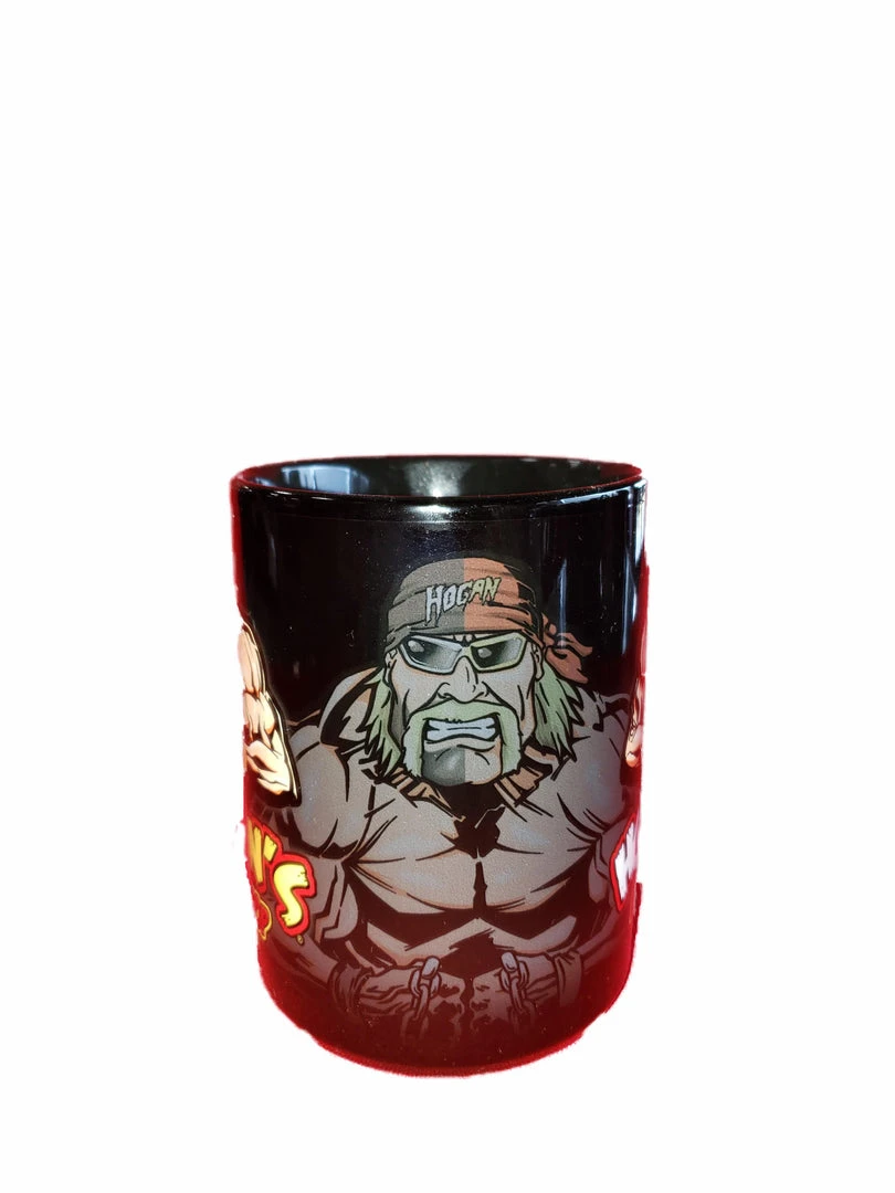 Hulk Hogan's Wrestling Shop Split Face Mug COFFEE MUGS 2 Hulk Hogan's Wrestling Shop Split Face Mug COFFEE MUGS