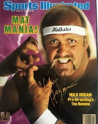 Hogan's Beach Shop AUTOGRAPHED POSTERS Hulk Hogan Signed Sports Illustrated Poster