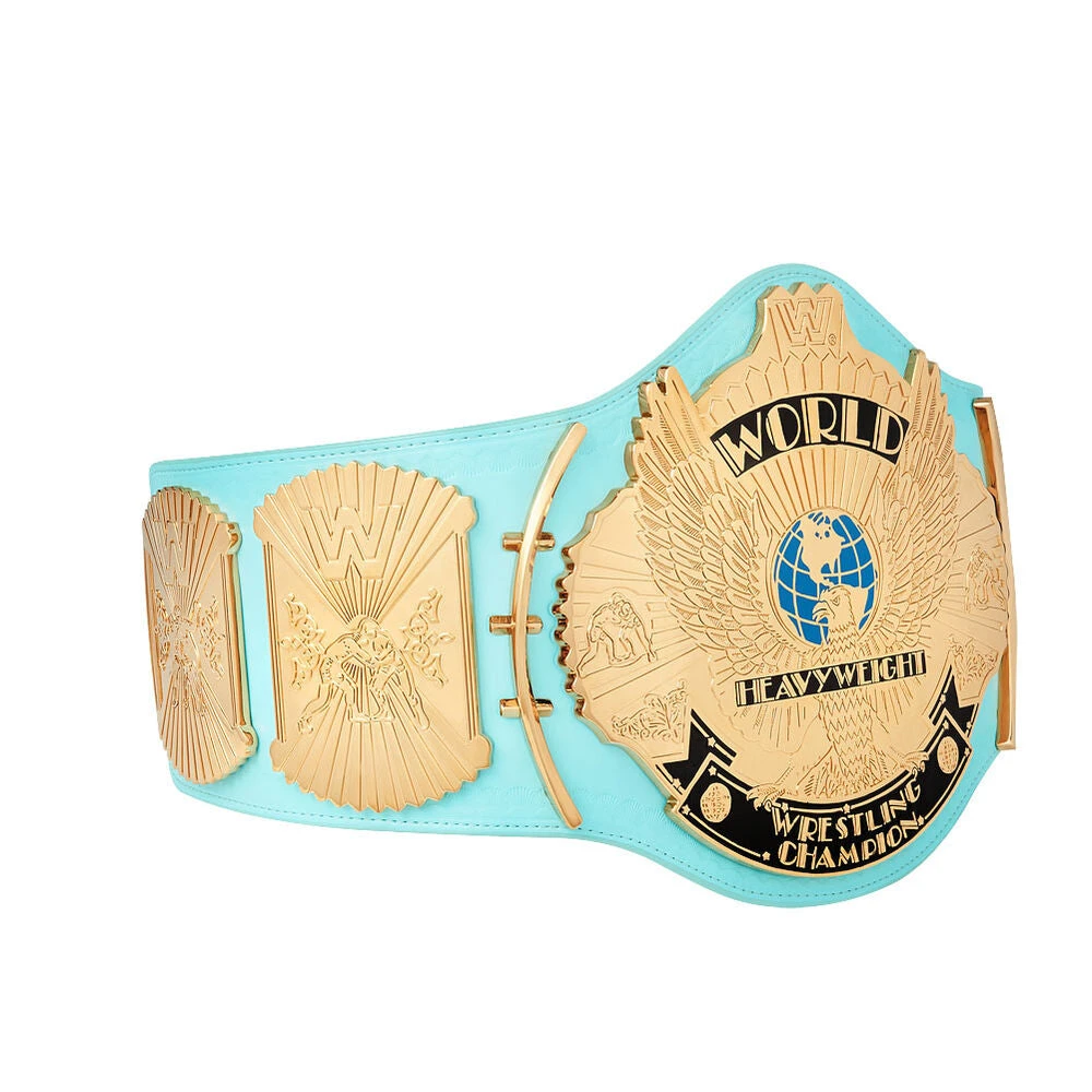 Hogan's Beach Shop WWE Replica Signed Blue Winged Eagle Championship Title Belt 5 Hogan's Beach Shop WWE Replica Signed Blue Winged Eagle Championship Title Belt