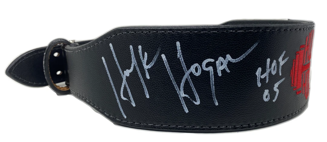 Hogan's Beach Shop Hulk Hogan Dumbell Weightbelt Signed 2 Hogan's Beach Shop Hulk Hogan Dumbell Weightbelt Signed