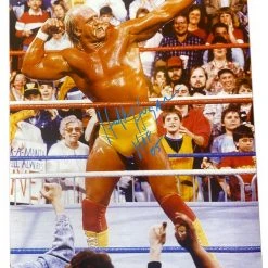 Hogan's Beach Shop Hulk Hogan Signed Bow & Arrow Poster
