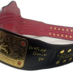 Hogan's Beach Shop WWE World Heavyweight Championship Replica Title Belt (2mm Version) Signed AUTOGRAPHED TITLE BELTS