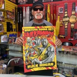 Hogan's Beach Shop Hulkamania Limited Edition Autographed Poster