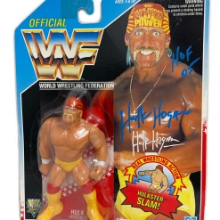 Hogan's Beach Shop Hasbro WWF Hulk Hogan 1992 Hulkster Slam Action Figure Signed AUTOGRAPHED TOYS & FIGURES