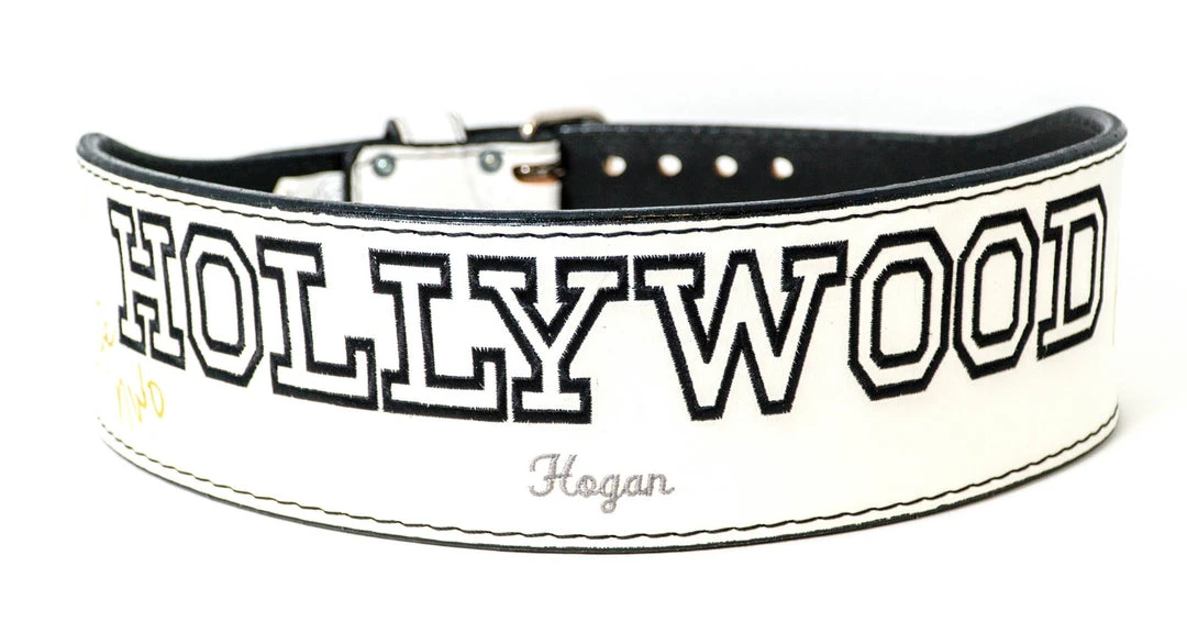 Hogan's Beach Shop BELTS Hollywood Hogan White Weight Belt 1 Hogan's Beach Shop BELTS Hollywood Hogan White Weight Belt