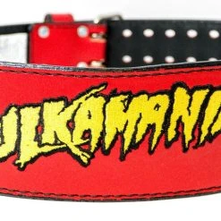 Hogan's Beach Shop Red Hulkamania Weight Belt Signed Or Unsigned
