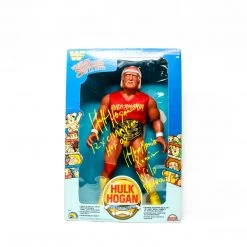 Hogan's Beach Shop Hulk Hogan Signed WWF Wrestling SuperStars Action Figure