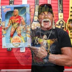 Hogan's Beach Shop Hulk Hogan Signed WWF Wrestling SuperStars Action Figure
