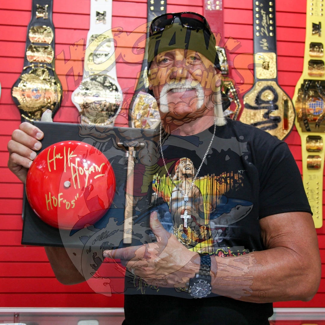 Hogan's Beach Shop SIGNED Hulk Hogan Autographed Ring Bell 2 Hogan's Beach Shop SIGNED Hulk Hogan Autographed Ring Bell