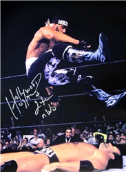 Hogan's Beach Shop AUTOGRAPHED POSTERS Hulk Hogan Signed Hollywood Leg Drop Poster