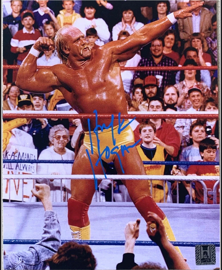 Hogan's Beach Shop AUTOGRAPHED MEDIA Hulk Hogan Bow N Arrow Pose 8x10 1 Hogan's Beach Shop AUTOGRAPHED MEDIA Hulk Hogan Bow N Arrow Pose 8x10
