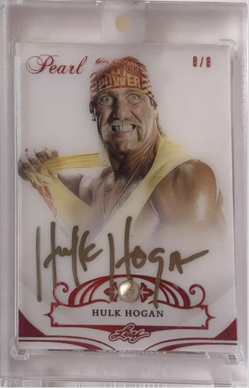 Hogan's Beach Shop “PEARL” 8/8 Hulk Hogan Singed Trading Card TRADING CARDS 8 Hogan's Beach Shop “PEARL” 8/8 Hulk Hogan Singed Trading Card TRADING CARDS