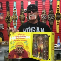 Hogan's Beach Shop Hulk Hogan Signed Storm Collectibles Action Figure AUTOGRAPHED TOYS & FIGURES