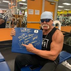 Hogan's Beach Shop Hulk Hogan Signed Wrestlemania III Pontiac Sliverdome Seat #3