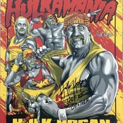 Hogan's Beach Shop Hulkamania Limited Edition Autographed Poster