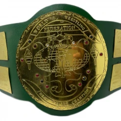 Hogan's Beach Shop AUTOGRAPHED TITLE BELTS WWF Big Green Heavyweight Champion Belt Signed
