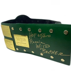Hogan's Beach Shop AUTOGRAPHED TITLE BELTS WWF Big Green Heavyweight Champion Belt Signed