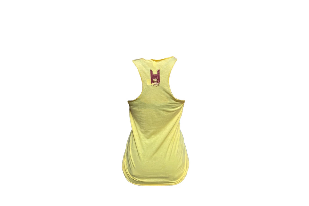 Hogan's Beach Shop Yellow Vintage Hulkamania Womens Tank 2 Hogan's Beach Shop Yellow Vintage Hulkamania Womens Tank
